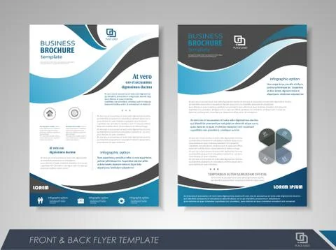 Presentation flyer concept Stock Illustration