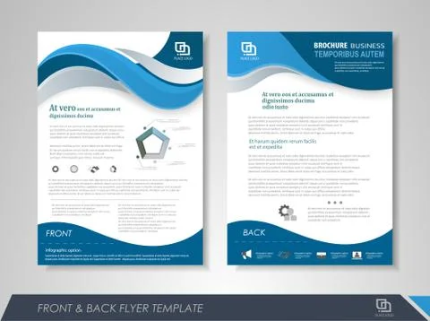 Presentation flyer concept Stock Illustration