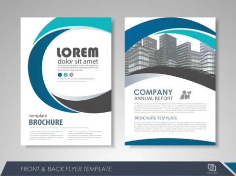 Presentation flyer concept Stock Illustration