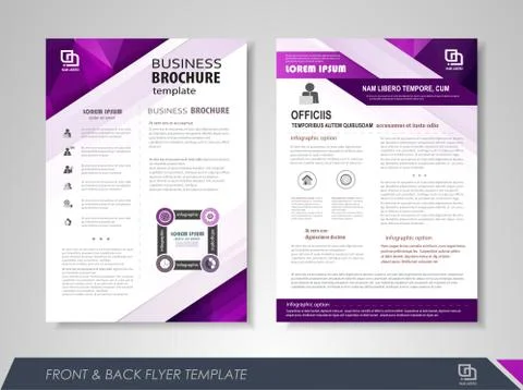 Presentation flyer design Stock Illustration