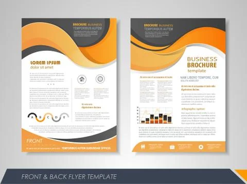 Presentation flyer design Stock Illustration