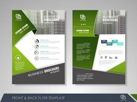 Presentation flyer design Stock Illustration