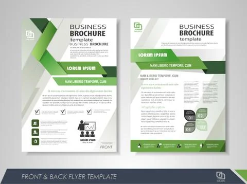 Presentation flyer design Stock Illustration