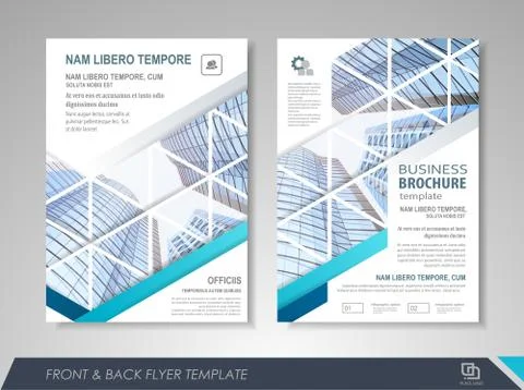 Presentation flyer design Stock Illustration
