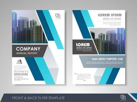 Presentation flyer design Stock Illustration