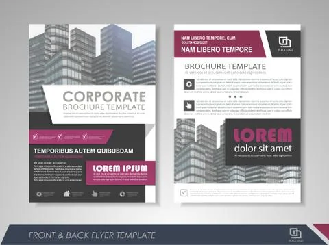 Presentation flyer design Stock Illustration