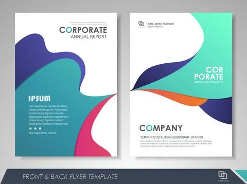 Presentation flyer design Stock Illustration