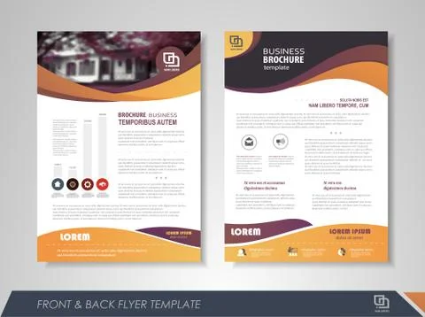 Presentation flyer Stock Illustration