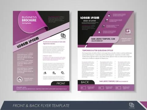 Presentation flyer Illustrazione stock