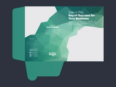 Presentation Folder Template Stock Illustration