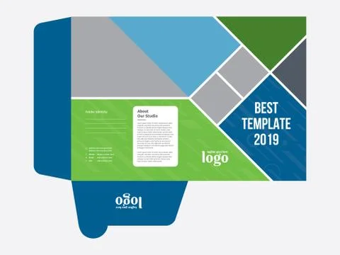 Presentation Folder Template Stock Illustration