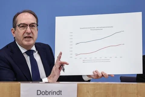 Presentation of the German Constitution Protection Report 2026, Berlin, Germany  Stock Photos