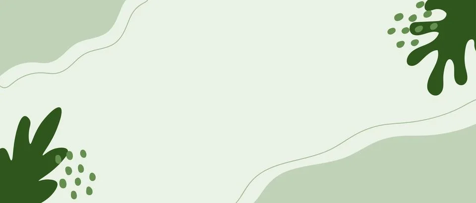 Presentation green creative template. Minimal abstract background with orga.. Stock Illustration