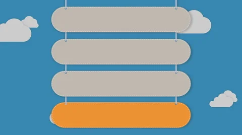 Presentation head bar.Falling typo box 4 Stock Footage 59181808