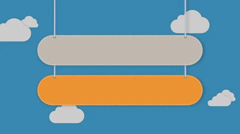 Presentation head bar.Falling typo box 2 Stock Footage 59181842