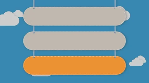 Presentation head bar.Falling typo box 3 Stock Footage 59181846