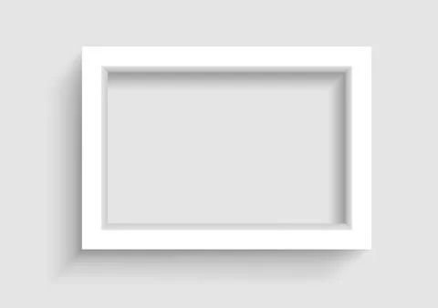 Presentation horizontal picture frame Stock Illustration