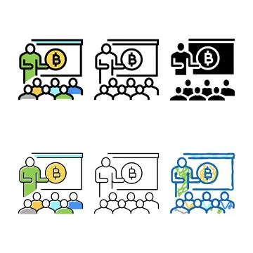 Presentation ico color forms icon vector Stock Illustration