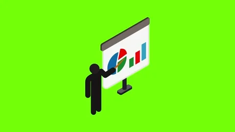 Presentation icon animation Video stock 152575699