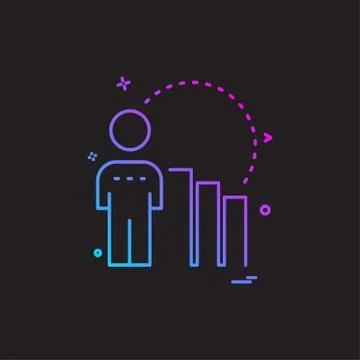 Presentation icon design vector Stock Illustration