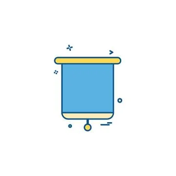 Presentation icon design vector Illustrazione stock