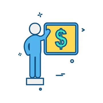 Presentation icon design vector Stock Illustration