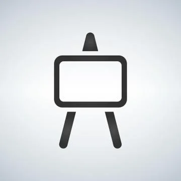 Presentation icon. Presentation board icon. Blackboard icon. Whiteboard icon. Stock Illustration