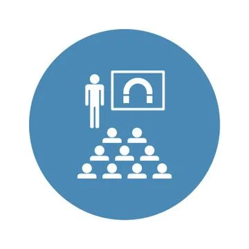 Presentation Icon Vector flat design style Stock Illustration
