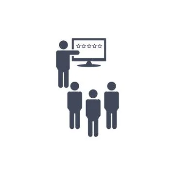 Presentation Icon Vector flat design style Stock Illustration