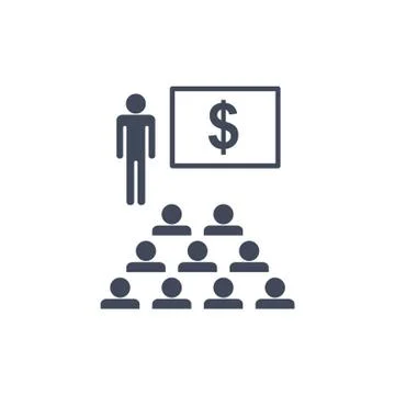 Presentation Icon Vector flat design style Stock Illustration