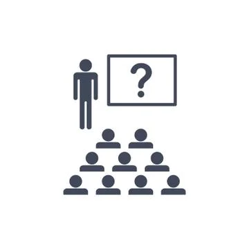 Presentation Icon Vector flat design style Stock Illustration