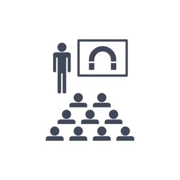 Presentation Icon Vector flat design style Stock Illustration