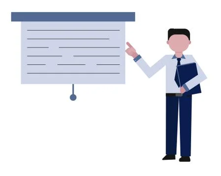 Presentation Illustration Concept Stock Illustration