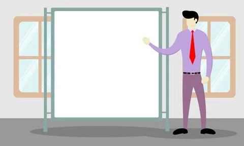 Presentation illustration with copy space area 스톡 일러스트
