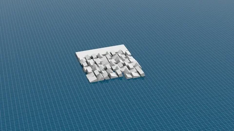 Presentation isometric of house and smart security treatment. Stock Footage 94323650