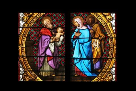 Presentation of Jesus in the Temple Stock Photos