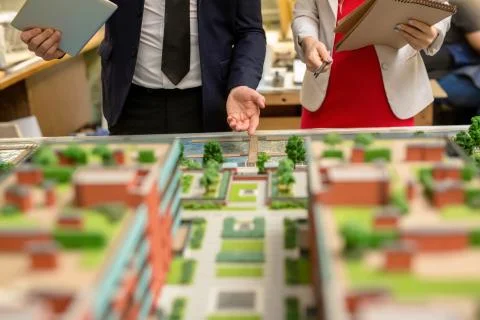 Presentation of layout Stock Photos