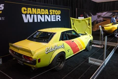 Presentation of the life-sized version car of the Hot Wheels Garage of Legend Stock Photos