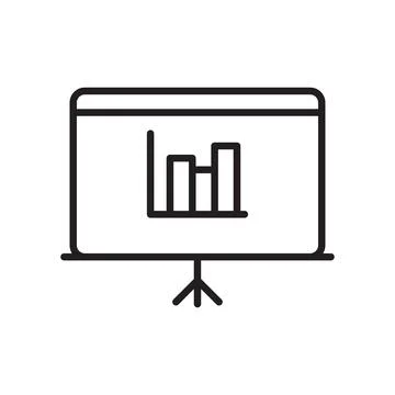 Presentation logo icon design template isolated illustration Stock Illustration