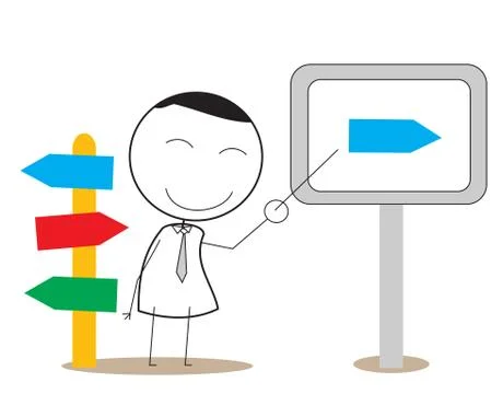 Presentation Man Stock Illustration