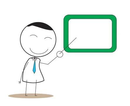 Presentation Man Illustrazione stock