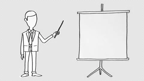 Presentation Man Stop Motion On Alpha  Stockbeeldmateriaal 277059172