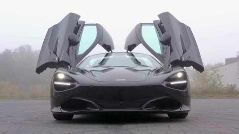Presentation of Mclaren   speedtail car Stock Footage 119145445