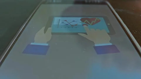 Presentation of Medical Record on tablet Stock Footage 304235190