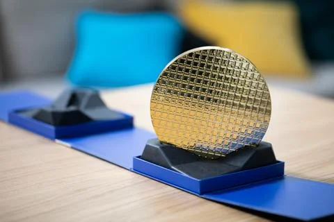 Presentation of the new processor ready for installation on the computer 스톡 사진