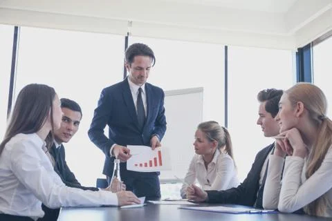 Presentation at office Stock Photos