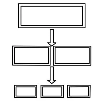 Presentation or organization layout business infographic template. Stock-Illustration