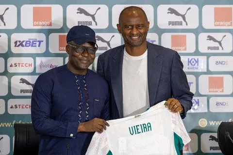 Presentation of Patrick Vieira as new head coach of Senegal, Dakar - 18 Sep 2026 Stock Photos