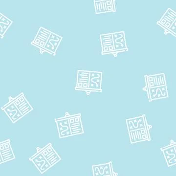 Presentation plan strategy line vector seamless pattern 库存插图