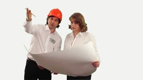 Presentation of a Project. Stock Footage 10828173